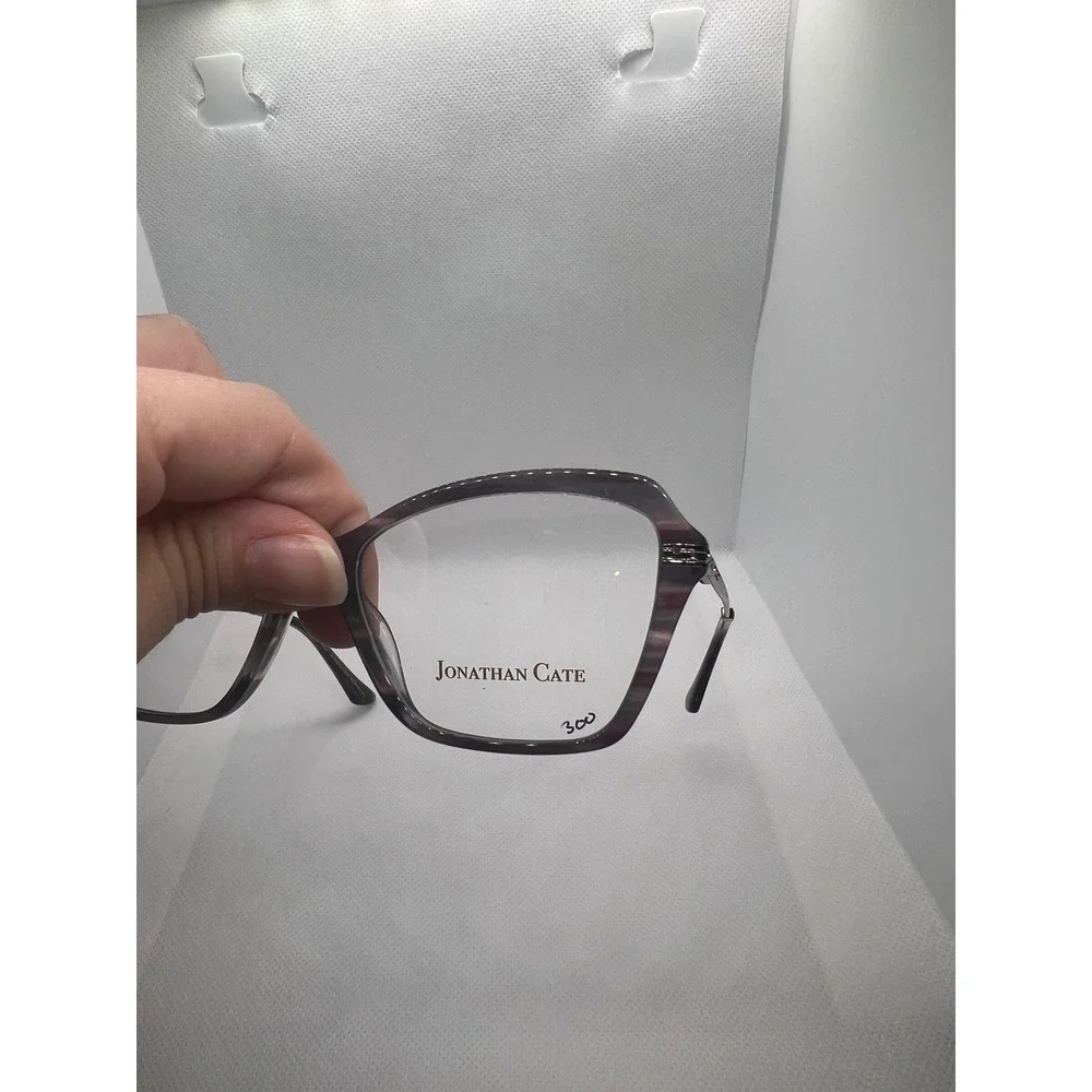 Jonathan Cate Monica Mauve Designer Eyeglasses‎ Frames Striped Brown Silver